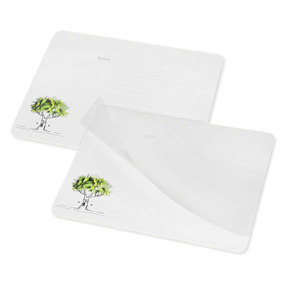 Mousepad with a notebook with a white stripe on the foil - PN